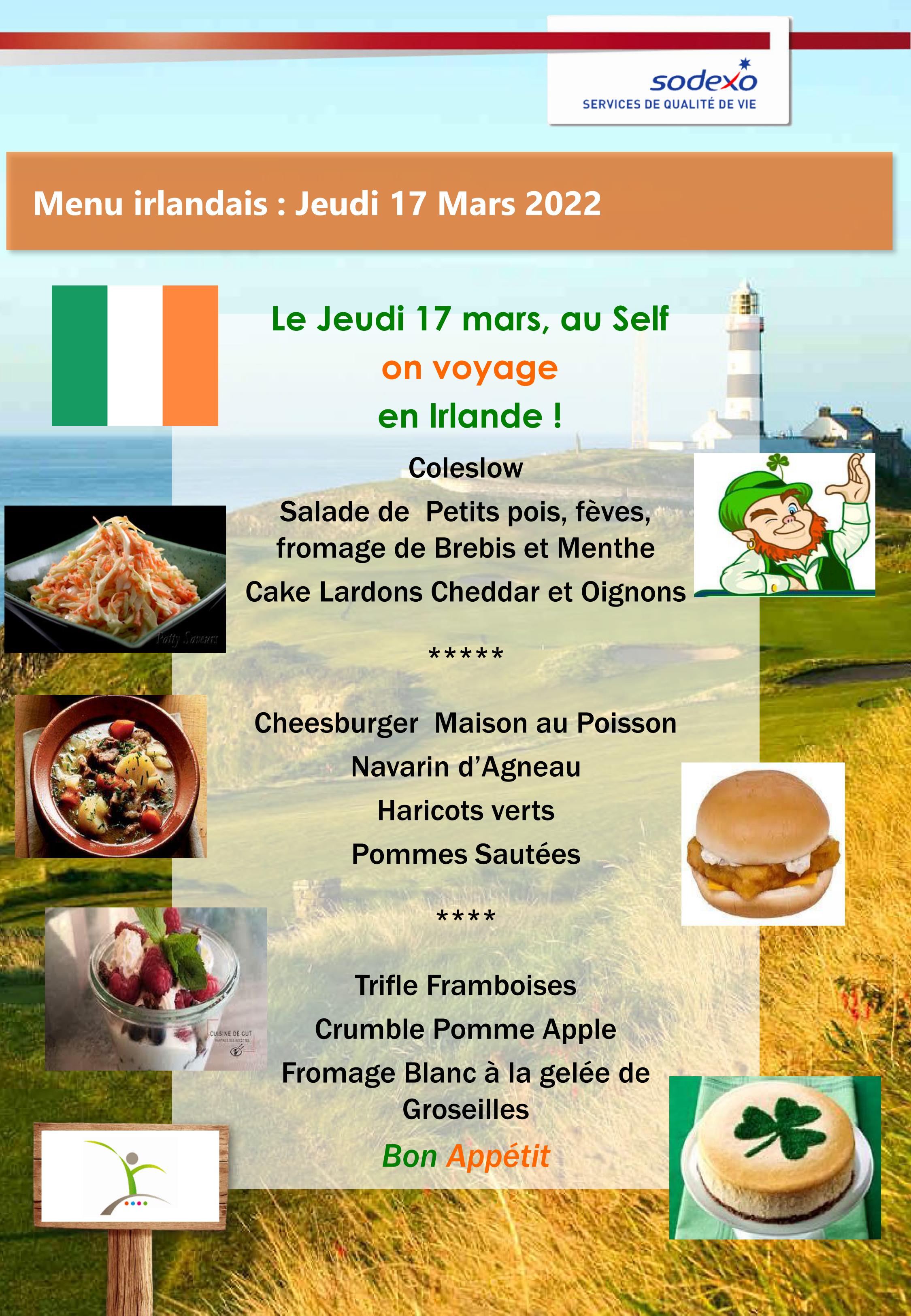 Repas à Thème l'IRLANDE 170322