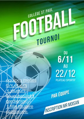 Football Club Tournament Flyer   Fait avec PosterMyWall